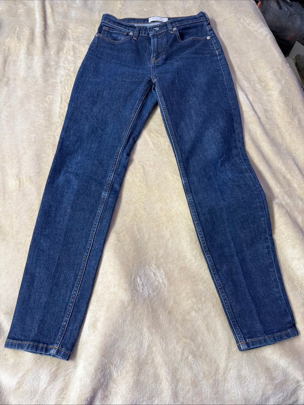 Everlane size 27 classic  Dark 98%Cotton Blue Women's Straight Jeans